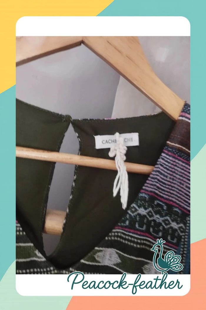 Robe longue neuve cache cache kaki TU - photo numéro 14