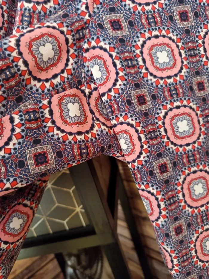 Pantalon fluide à motif vintage - photo numéro 7