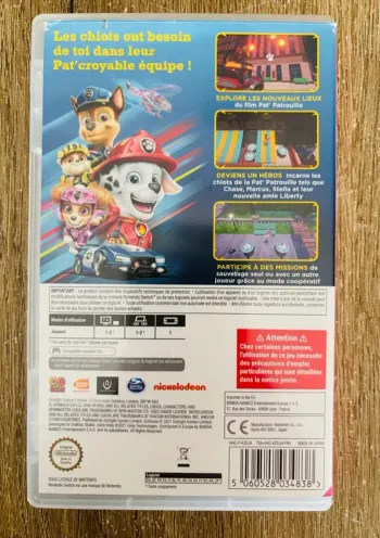 Jeu Switch Paw Patrol « à la rescousse d’adventure city »