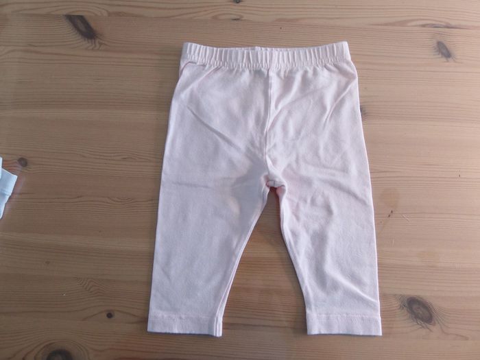 Legging court rose pâle