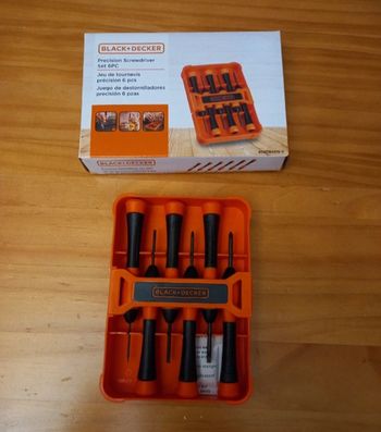 Set de 6 tournevis de précision Black & Decker Neuf (n°2)