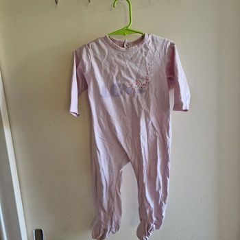 18 mois pyjama fin rose lila