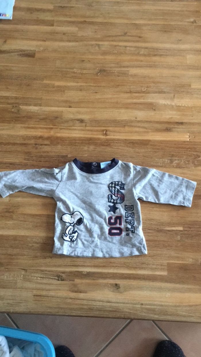 Tee shirt 62cm snoopy