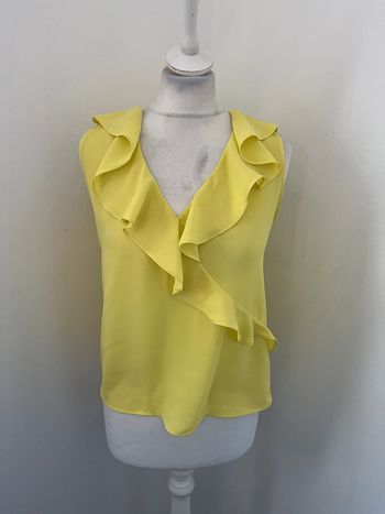 Blouse débardeur jaune Zara S