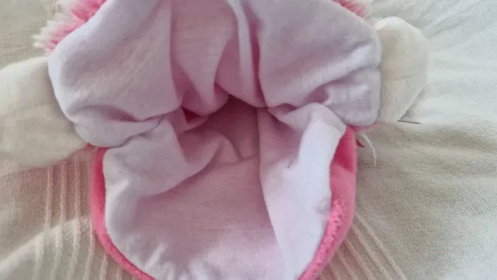 Doudou marionnette souris rose lovely - photo numéro 6