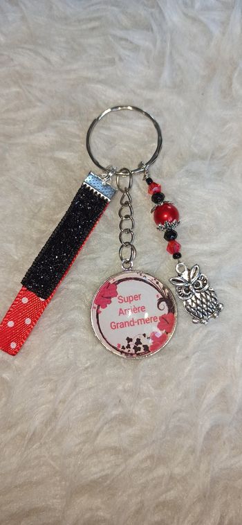 Porte clé arrière grand mère " Super arrière grand mère "