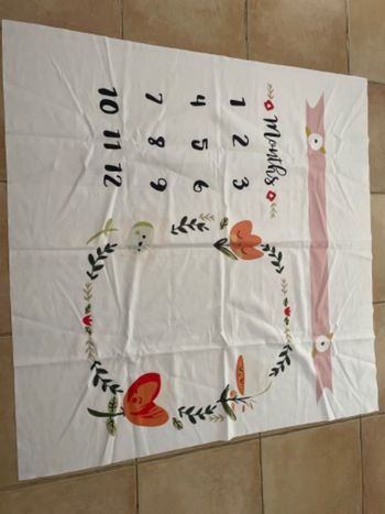 Toile photo bébé mois