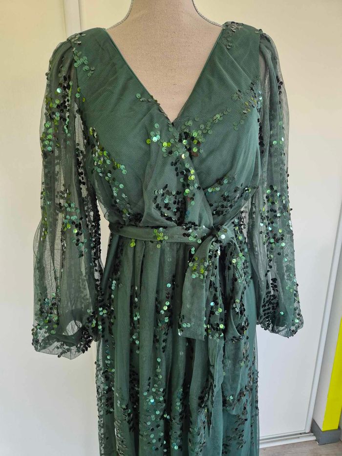 Robe longue de soirée à sequin / paillettes - photo numéro 2