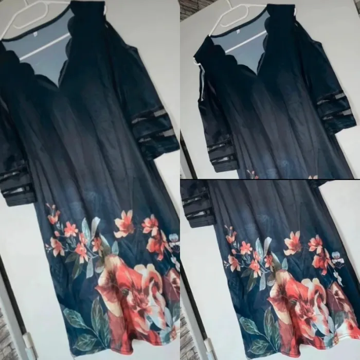 Robe motifs fleuris en xl