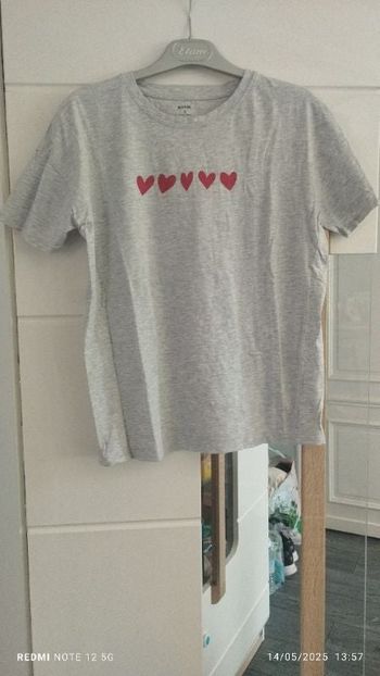 Tee shirt coeur Kiabi