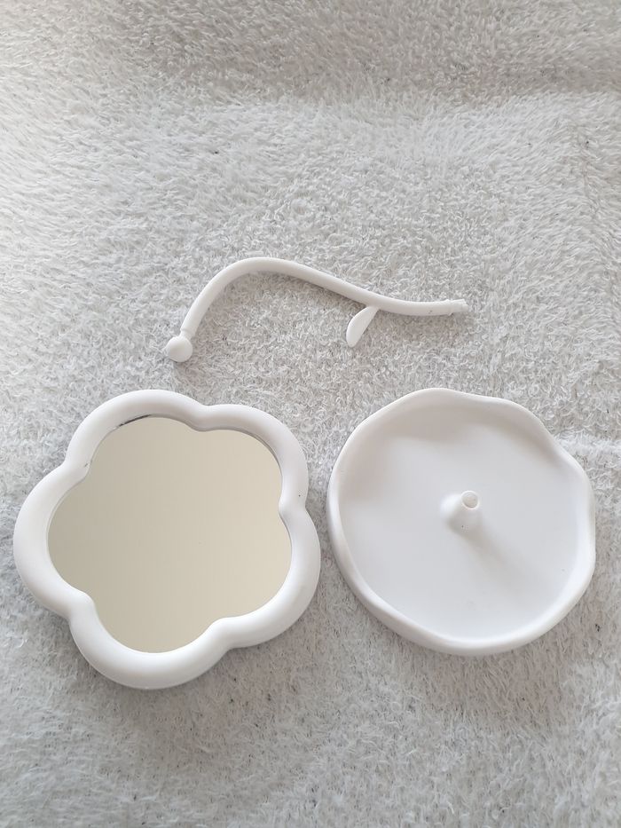 Petit miroir fleur neuf - photo numéro 5