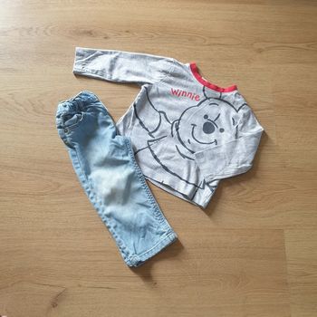 💚 Ensemble tee-shirt jeans 12 mois Disney/Bout'chou #emyfleury_12moisgarçon