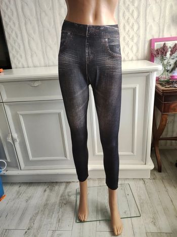 Leggings collant imprimé jean
