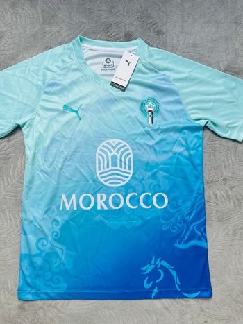 Maillot concept foot Maroc bleu taille S