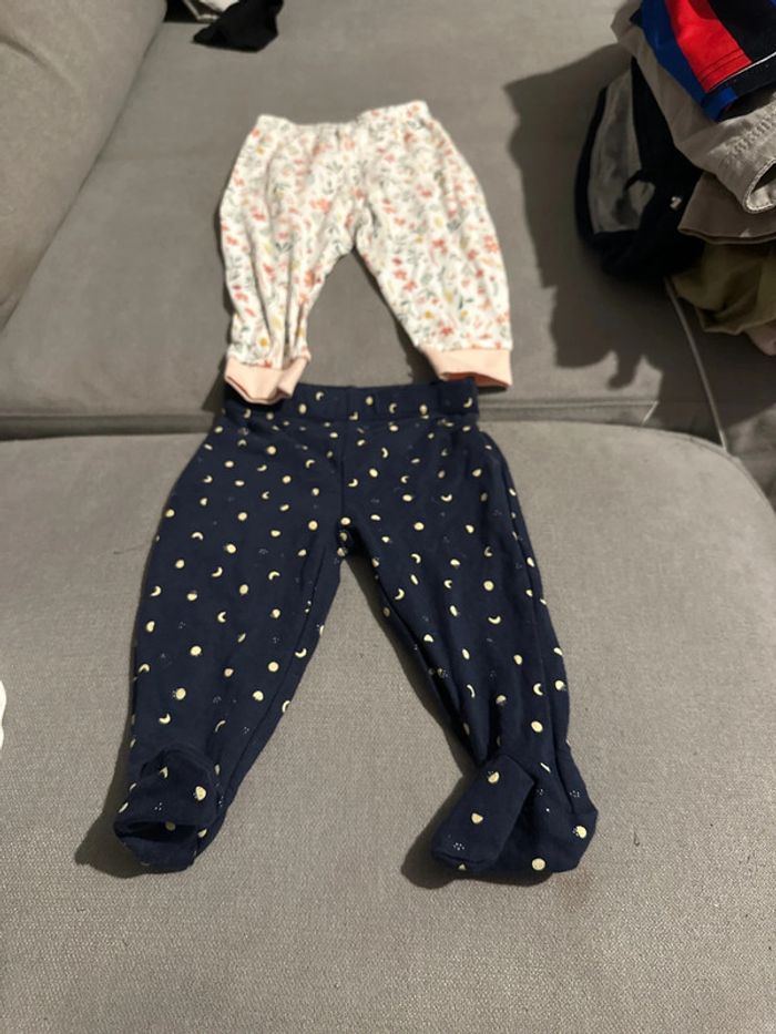 2 pantalons pyjamas 6mois