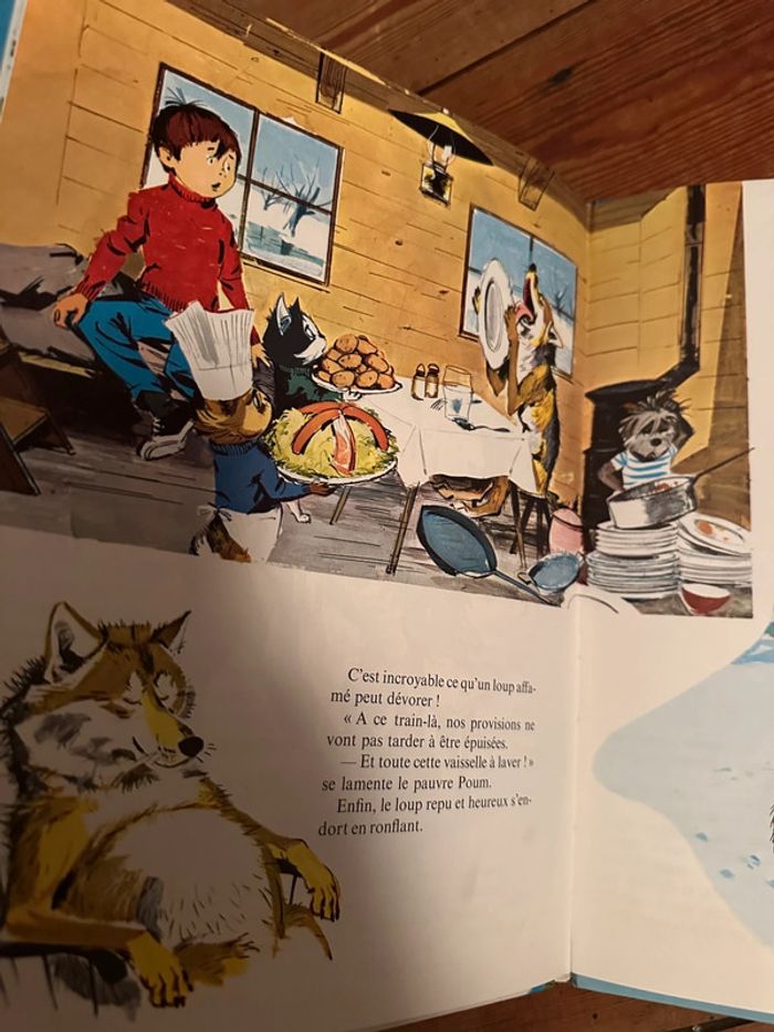 Pierre Probst Caroline - livre ancien Fanfan et le dernier loup grands albums Hachette - photo numéro 3