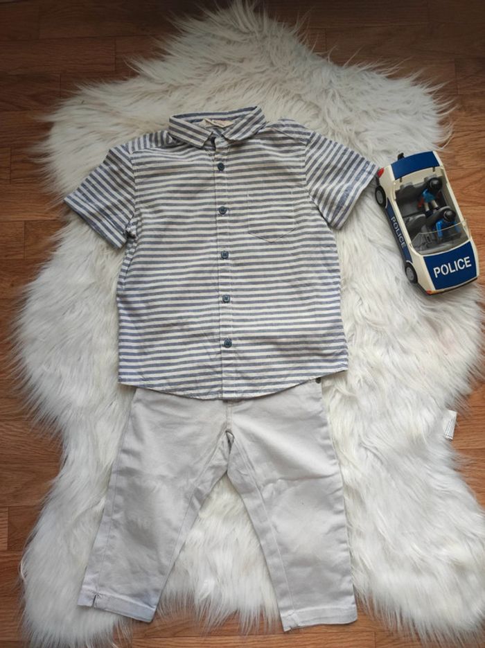 Garçon 3 ans chemise et pantacourt