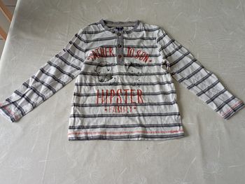 Tee shirt rayé manches longues Kiabi 5 ans excellent état 3€