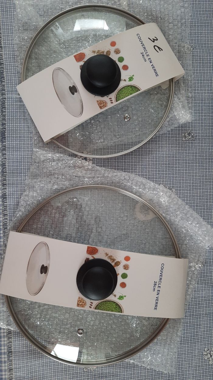 Lot de 2 couvercle de cuisine