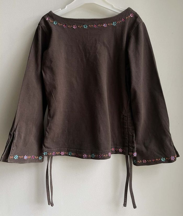 T shirt T 4 ans "Vinyl fraise" manches longues - photo numéro 2