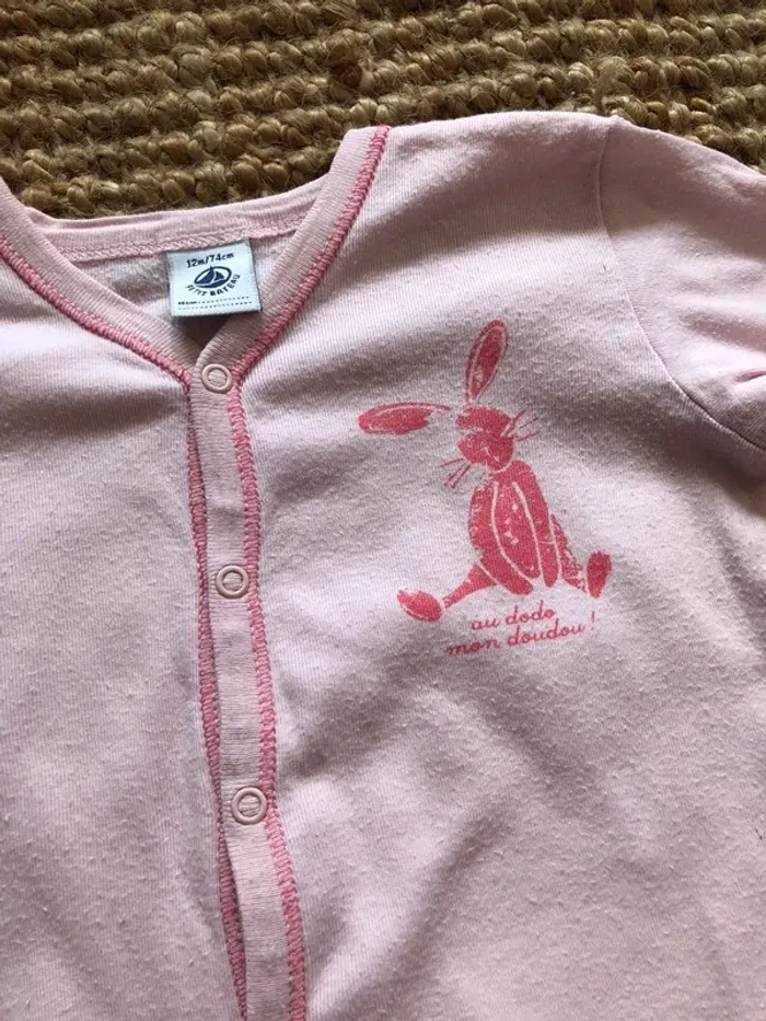 Pyjama léger rose Petit Bateau - photo numéro 2