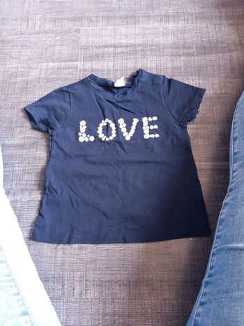 T-shirt taille 86cm h&m 18mois