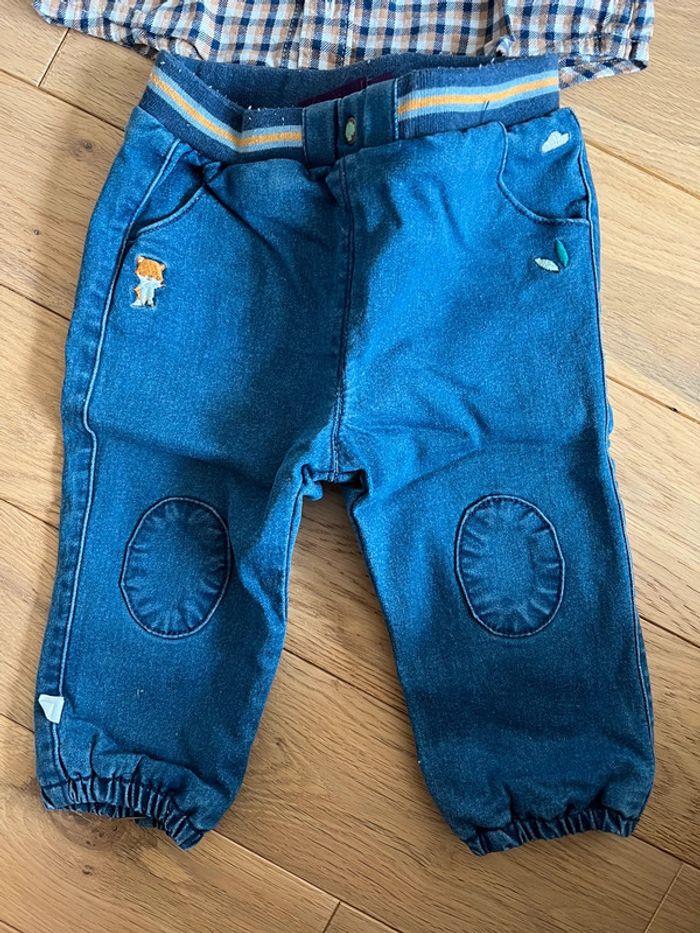 Ensemble 6 mois chemise pantalon Cyrillus sergent major - photo numéro 3