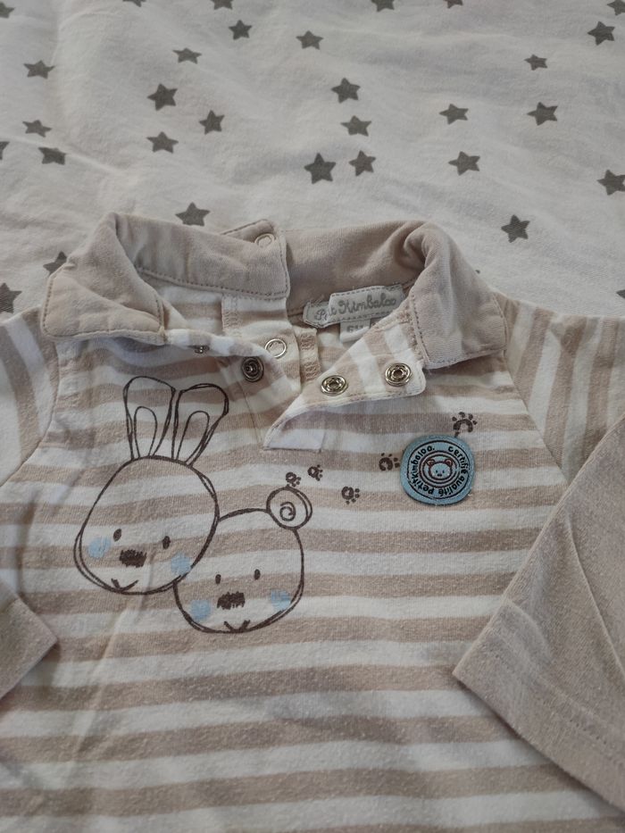 Polo manche longue 6mois petit kimbaloo - photo numéro 2