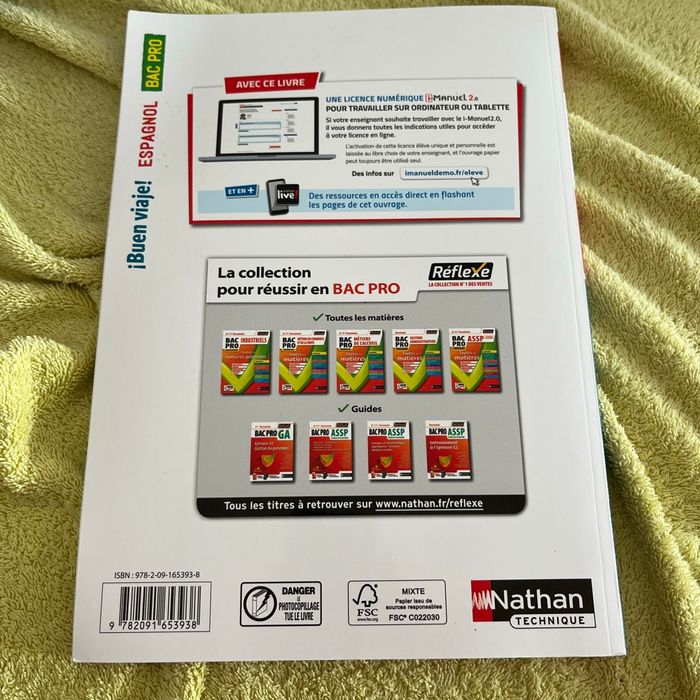 Livre espagnol bac pro - photo numéro 2