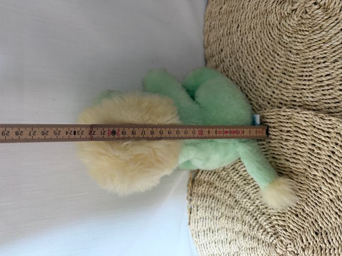 Peluche vintage lion vert nounours - photo numéro 3