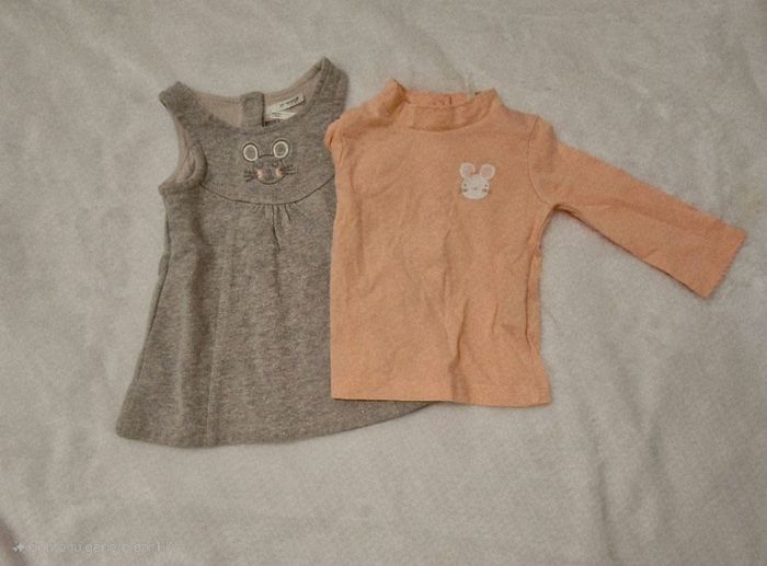 robe et pull 1 mois