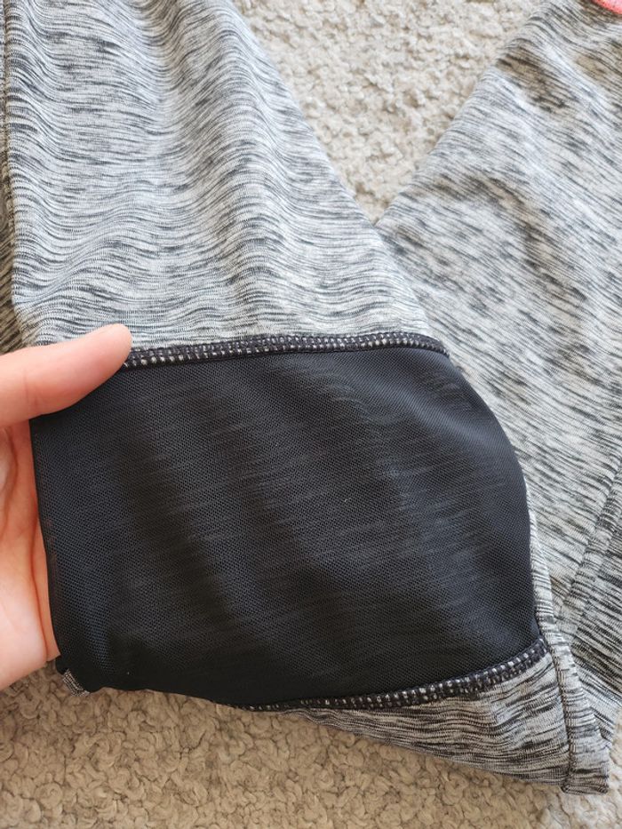 Legging de sport Gris chiné avec mesh - photo numéro 5