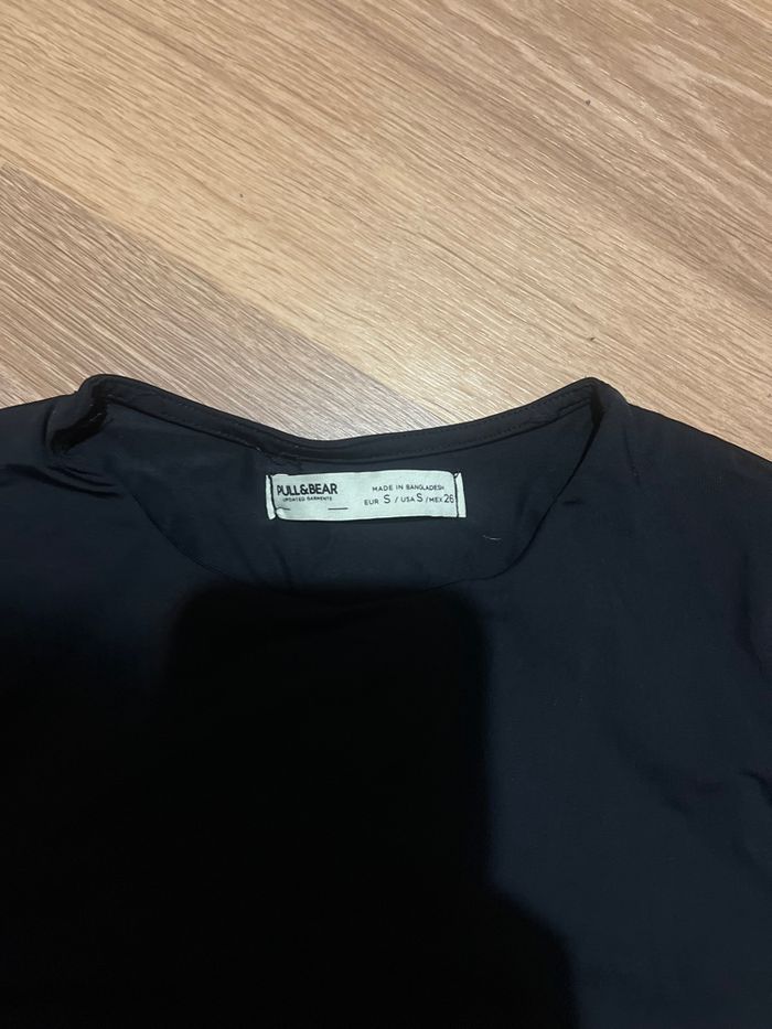 Body manches longues noir pull and bear S - photo numéro 2