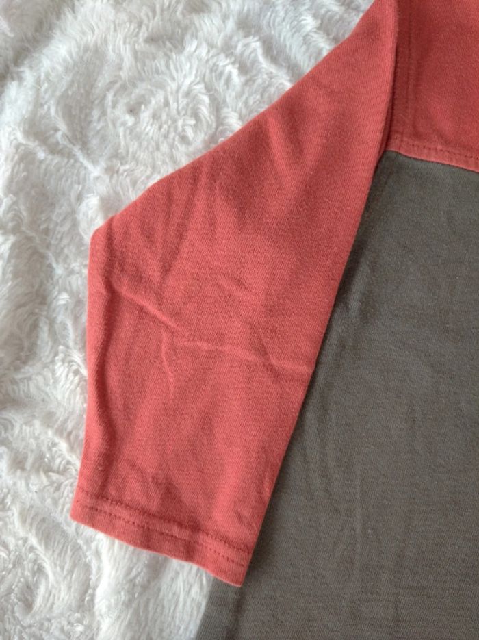 Tee shirt chemise manches longues Garçon 2 ans Lion Decathlon 100% coton - photo numéro 3