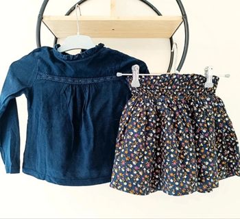 4 ans ensemble teeshirt kiabi et jupe monoprix