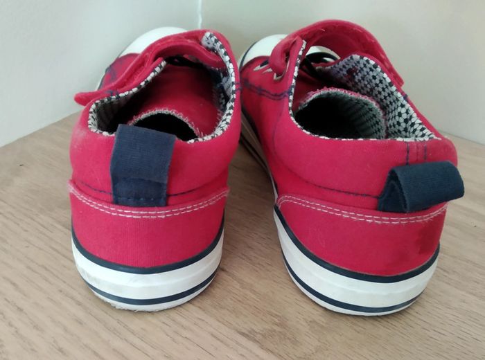Baskets tissu rouge Creeks t 32 - photo numéro 5
