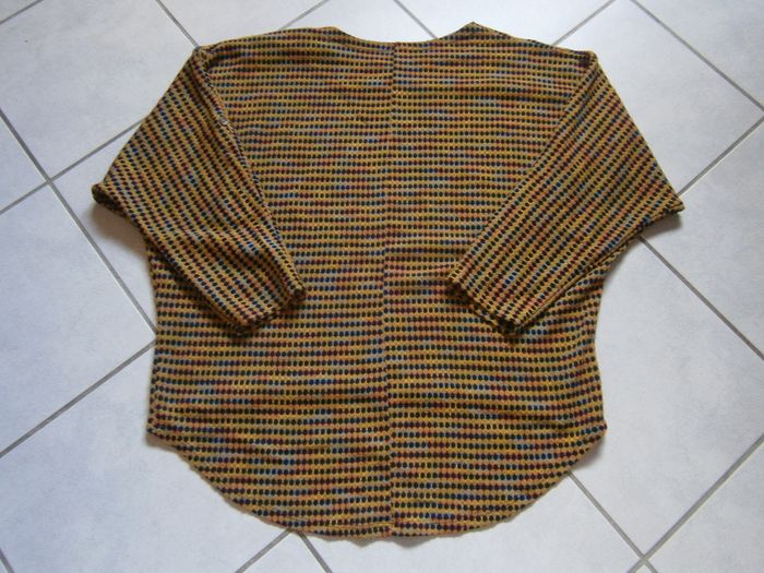 Haut/pull moutarde manches chauve souris Taille XL - photo numéro 7