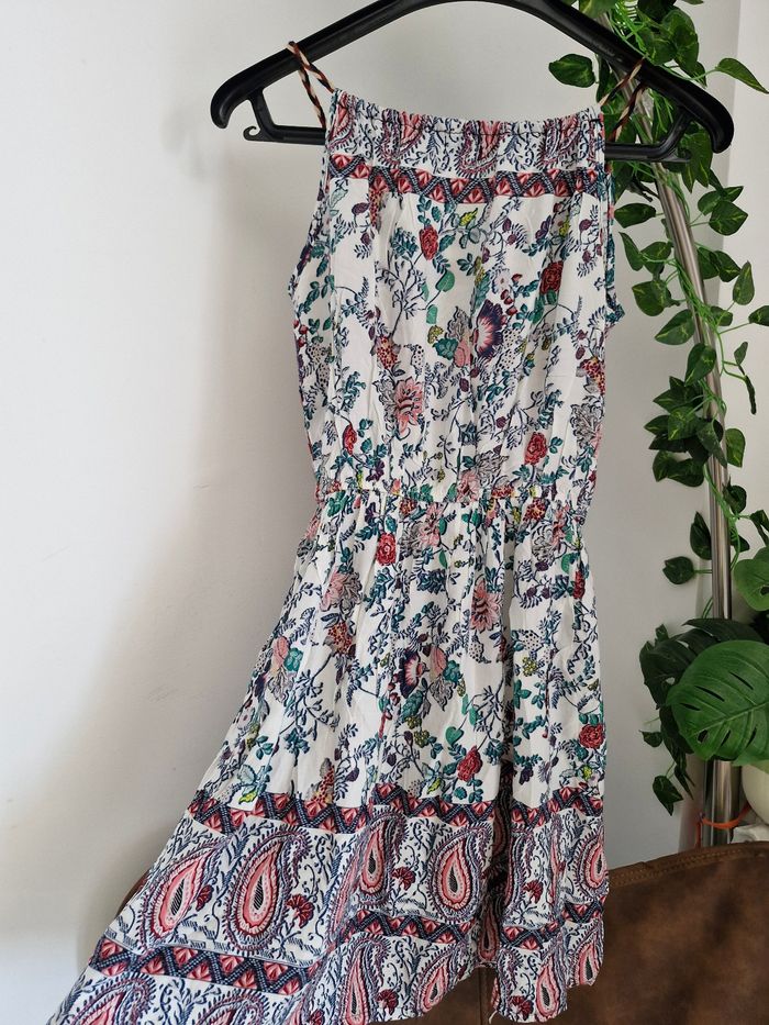 Robe multicolore bohème en coton avec de jolies motifs floraux , taille 36, neuve made in italy - photo numéro 8