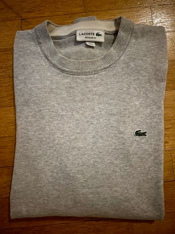 Sweat Lacoste gris taille M