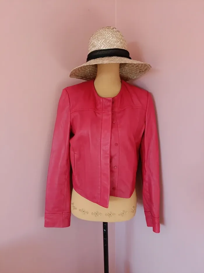 Blouson 100% cuir d'agneau