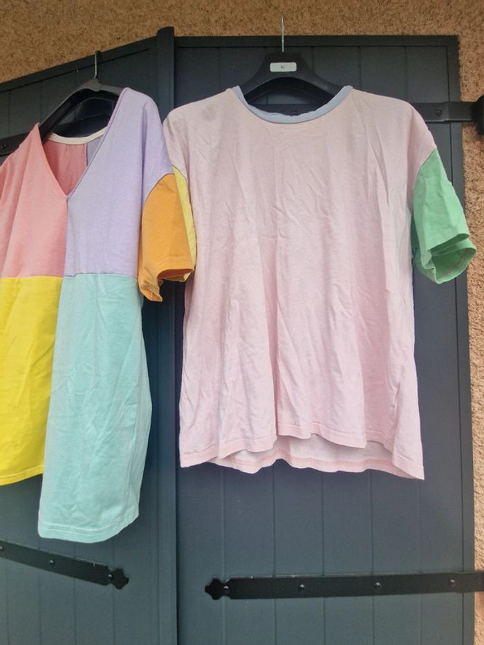 Lot de deux t shirts multicolore - photo numéro 10