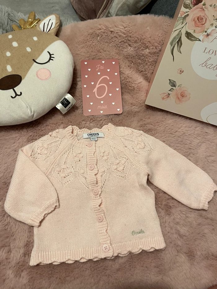 Gilet rose creeks 6mois