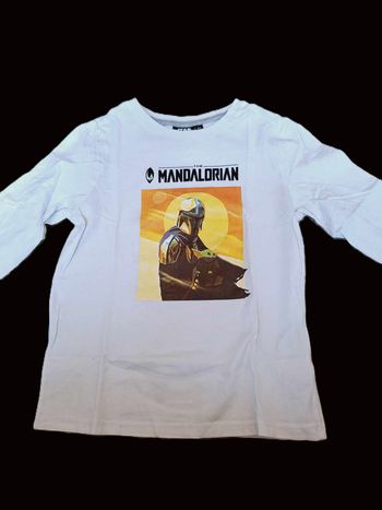 T-shirt manches longues The Mandalorian Star Wars 8 ans