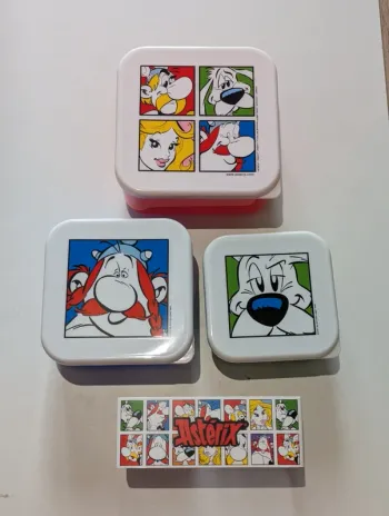 Boîte repas lunch box Astérix ensemble de 3