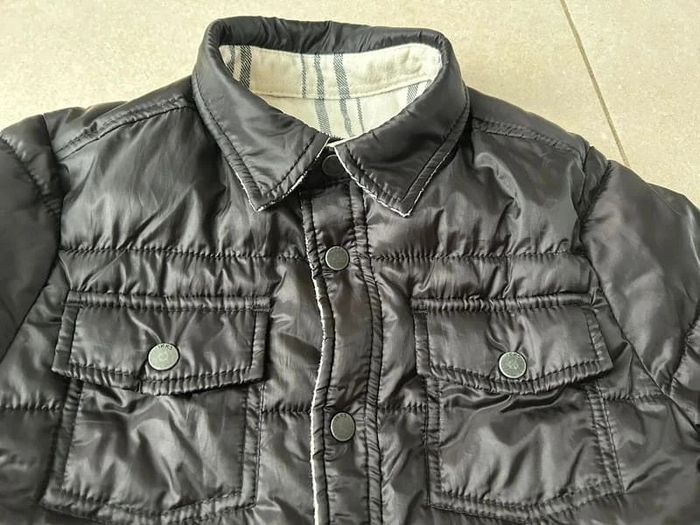 Doudoune misaison réversible noire et carreaux garçon IKKS 5ans - photo numéro 9