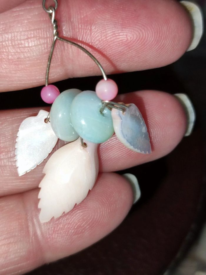 Boucles d'oreilles nacre - photo numéro 5