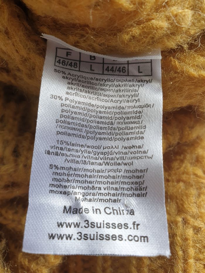 Pull femme 46/48 moutarde - photo numéro 8