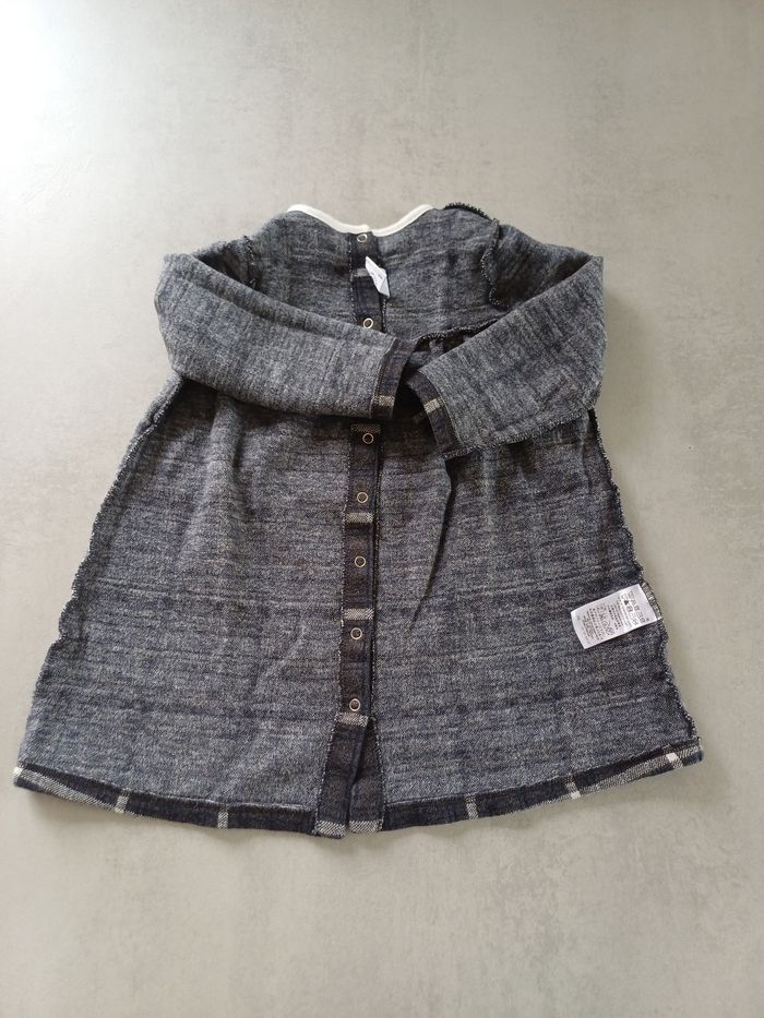 Robe manches longues à carreaux Petit Bateau 18 mois comme neuve - photo numéro 5