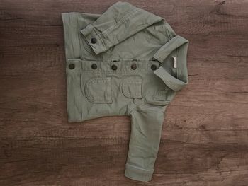 Veste en jean vert d’eau 9 mois