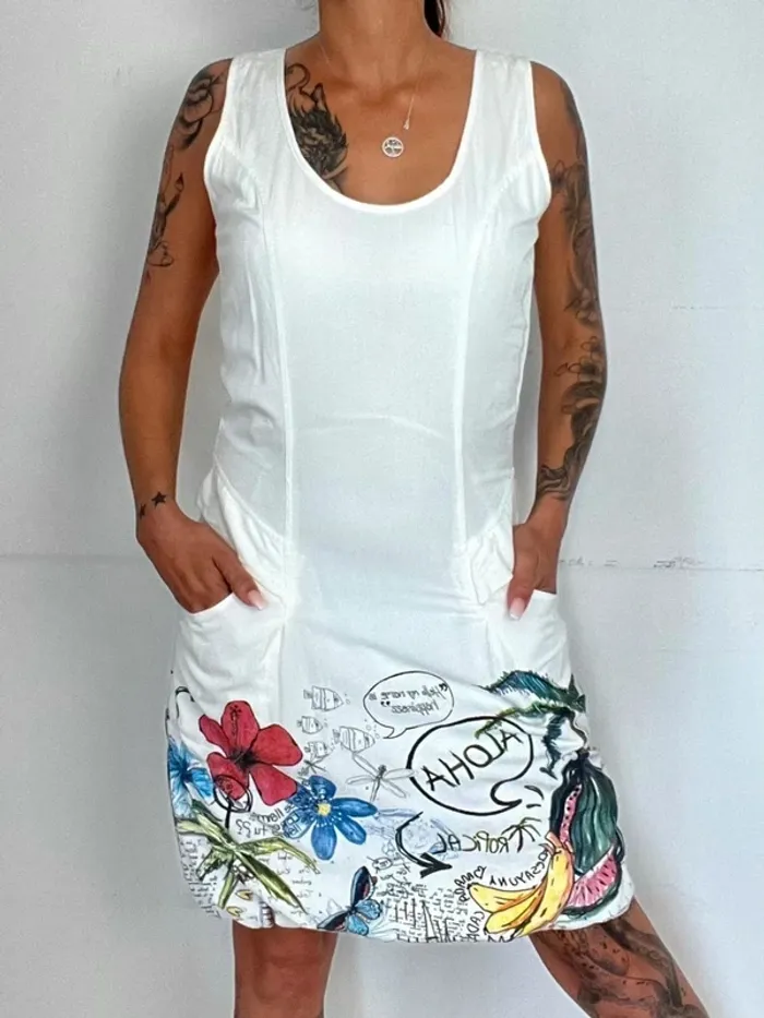 SOLDE - Robe sans manches, Desigual. Taille 36.